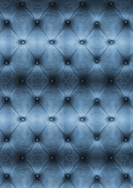 istock Old blue Vintage leather close-up and detail Sofa background 685300986