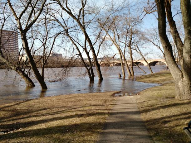 istock flooding water of the river 685343798
