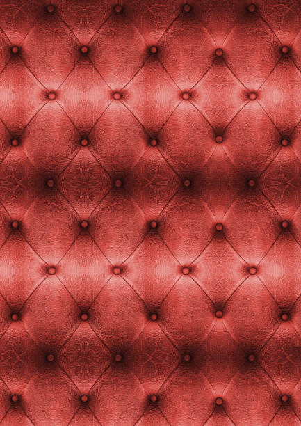 istock Old Red Vintage leather close-up and detail Sofa background 685356032