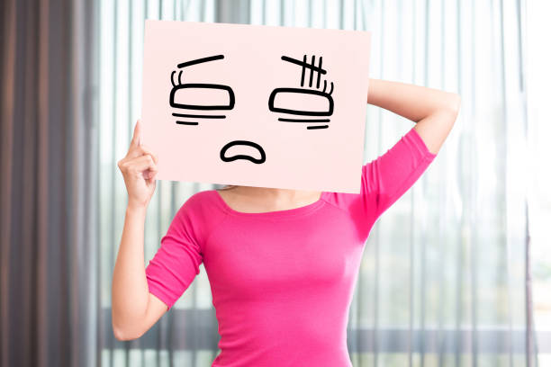 woman take confuse billboard with body odor problem