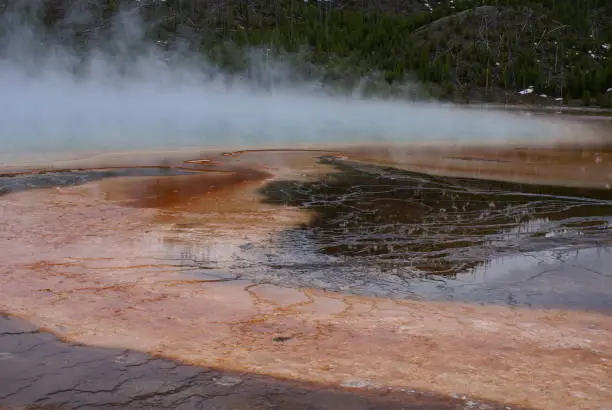 Geyser in Yellowstone.Geyser in Yellowstone.Geyser in Yellowstone.