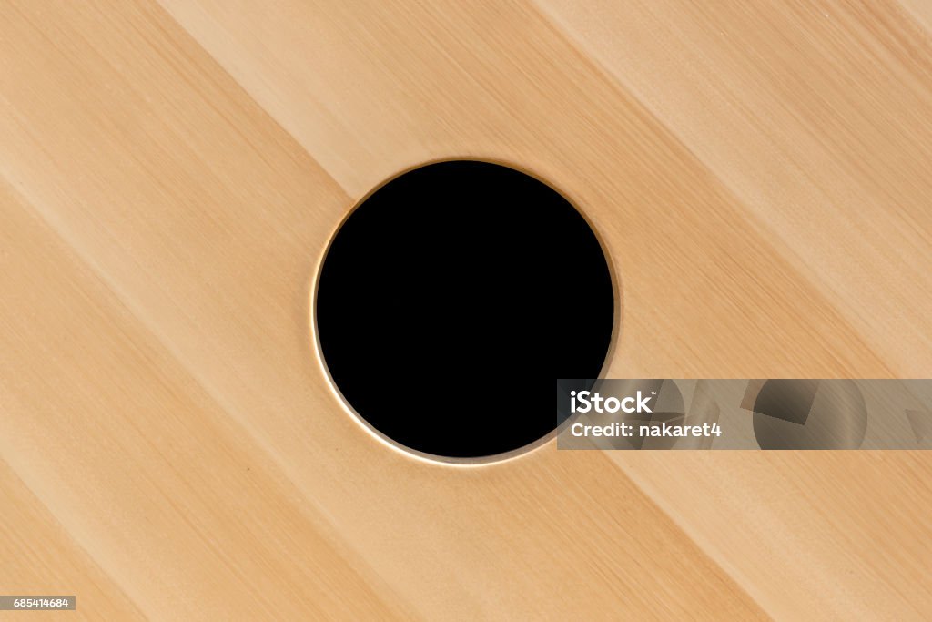 wood texture surface with circular hole Circle Stock Photo