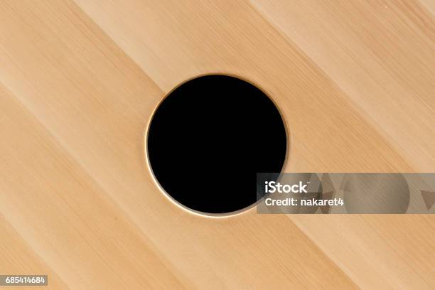 Wood Texture Surface With Circular Hole Stock Photo - Download Image Now - Circle, Hole, Backgrounds