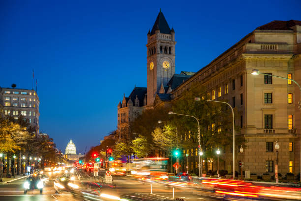 istock Pennsylvania Avenue at night, Washington DC, USA 685414890