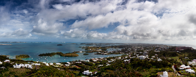 View of Bermuda looking from the Gibbs Hill Lighthouse