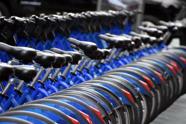 Bikes for rent in a row - NYC