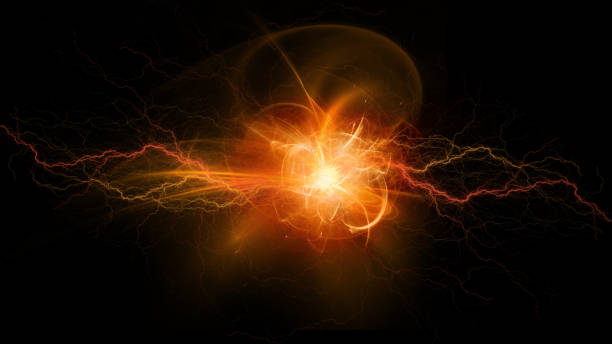 Electric explosion stock photo