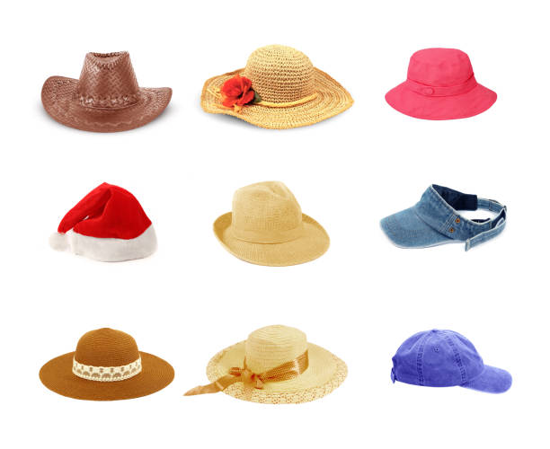 istock Set of hat, isolated on white 685458378