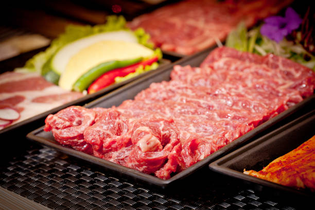 istock Fresh raw beef for grilling in Korean style 685483662