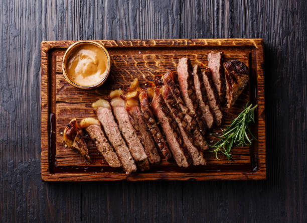 istock Striploin steak with Pepper sauce 685492462