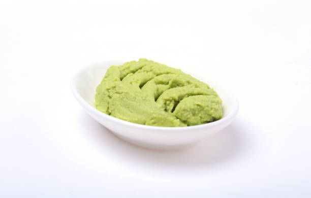 istock Bowl with wasabi isolated on white background. 685498770