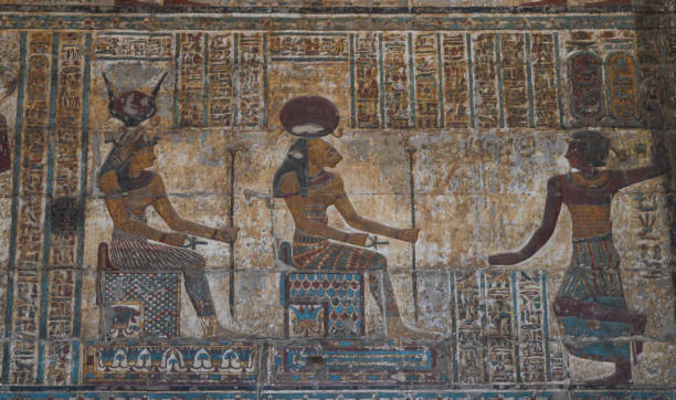 istock Hieroglyphic carvings on an ancient egyptian temple wall 685499606