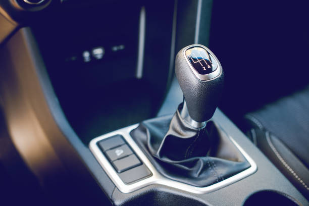 istock interior of modern car dashboard - car gear shift stick 685499726