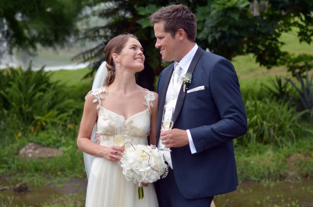 istock Happy Husband and wife on their wedding Day 685499868