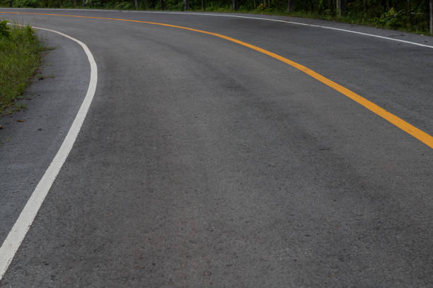 Asphalt road transportation, Concept road.