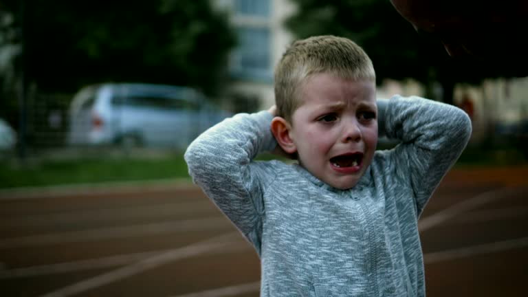 Little boy crying