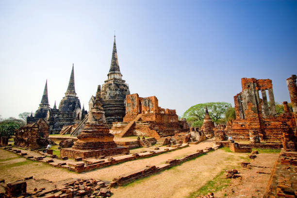 wat phra si sanphet - sanphet palace zdjęcia i obrazy z banku zdjęć