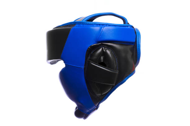 istock An image of a blue boxing helmet on a white background 685554298