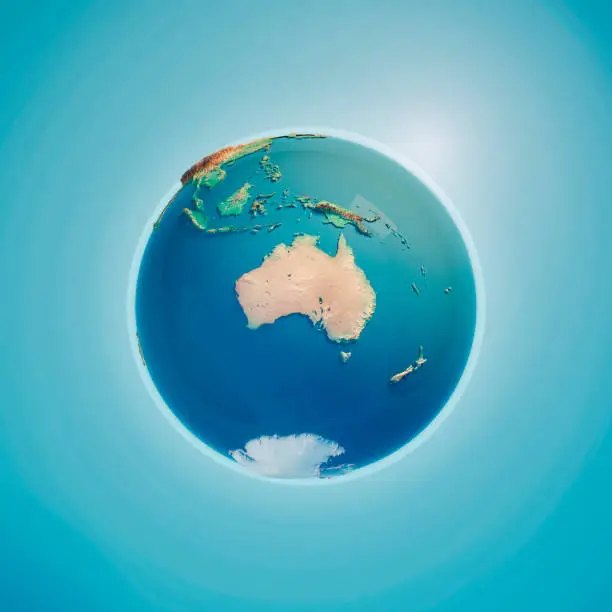 Photo of Australia 3D Render Planet Earth
