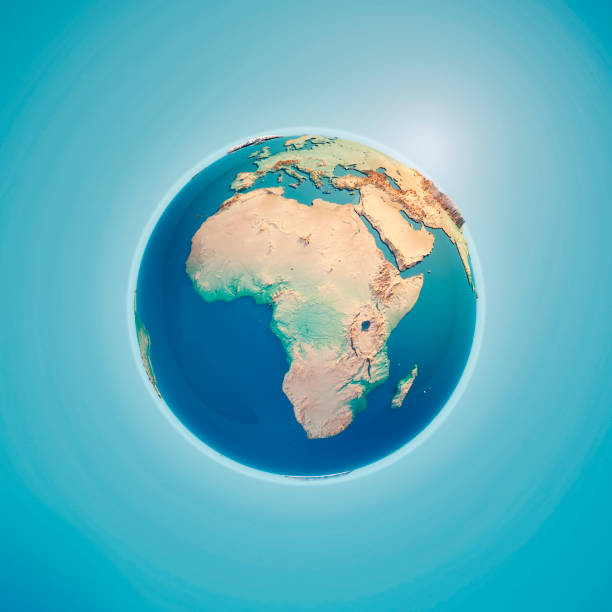 Africa 3D Render Planet Earth Africa 3D Render of the Planet Earth.
Made with Natural Earth. URL of source data: http://www.naturalearthdata.com planet earth africa stock pictures, royalty-free photos & images