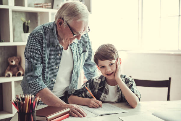 istock Grandpa and grandson 685561738