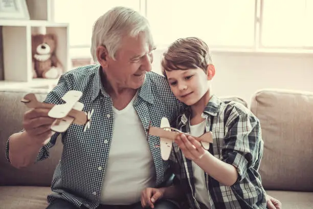 Photo of Grandpa and grandson