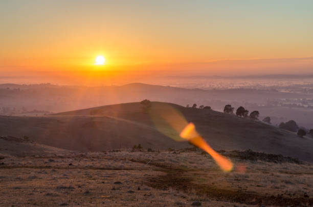 istock Early morning view from Mount Major at Dookie, Australia 685562400