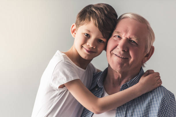 istock Grandpa and grandson 685565004