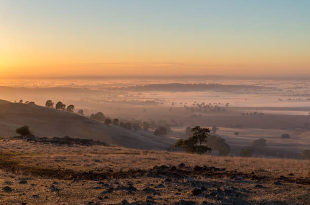istock Early morning view from Mount Major at Dookie, Australia 685565350