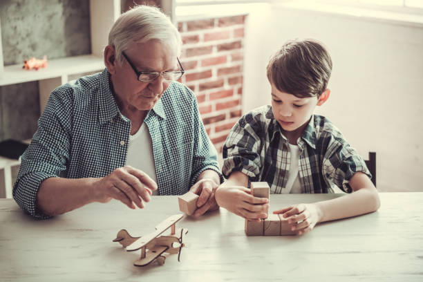 istock Grandpa and grandson 685565376