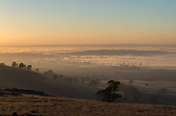 istock Early morning view from Mount Major at Dookie, Australia 685566624