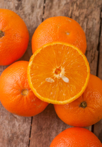istock orange close up on wood 685568394
