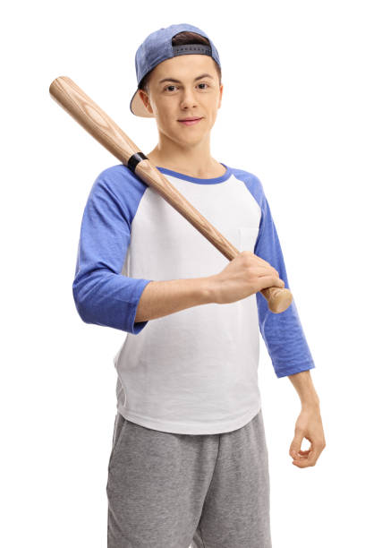 istock Teen baseball player with a bat looking at the camera 685568724