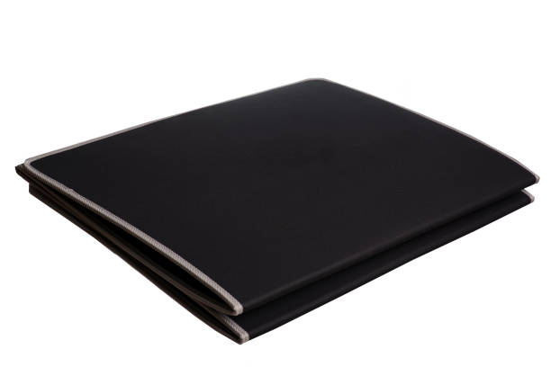 istock gray yellow yoga mat on a white background 685568752