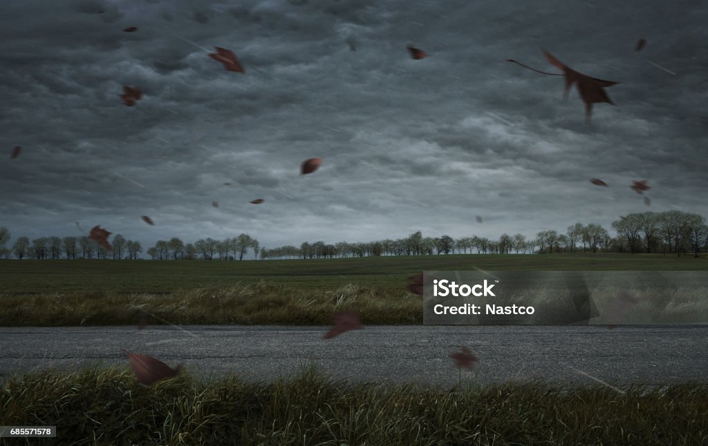 Herbst Hintergrund - Lizenzfrei Sturm Stock-Foto