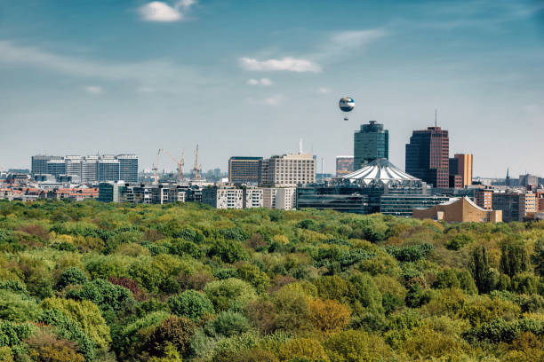 istock view over green Tiergarten Park on Berlin Skyline with Potsdamer Platz 685577022