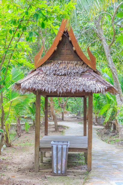 istock Wooden hut Thailand style. 685577398