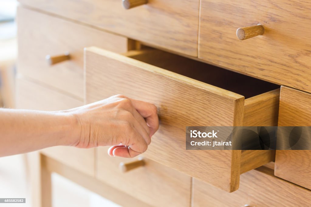 Pulling Open Draw Hand Pull Open Drawer Stock Photo - Download Image Now - Drawer, Hand ...