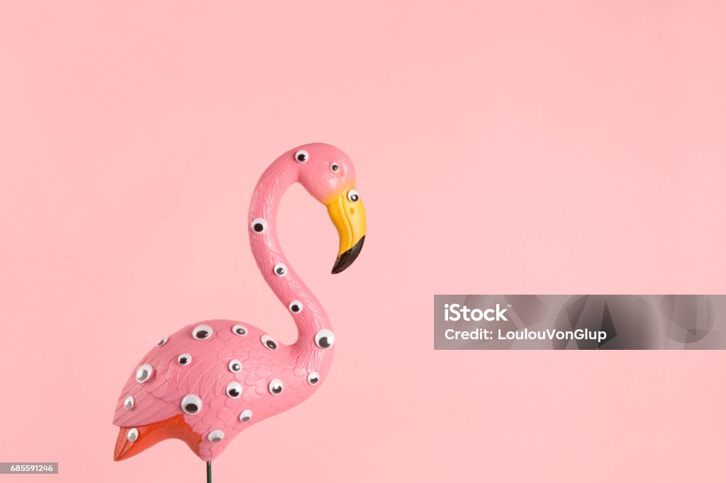 plastique de monstre rose flamingo - Photo de Excentrique libre de droits