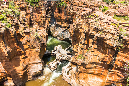 Bourkes Luck Potholes landscape view in South Africa