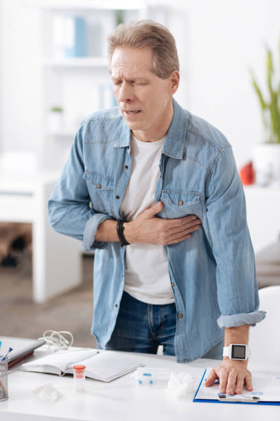 istock Inert worker putting his hand on the heart 685621894