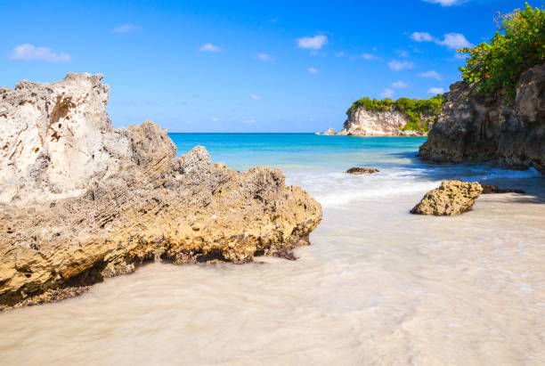 istock Rocks of Macao Beach, coastal landscape 685622568