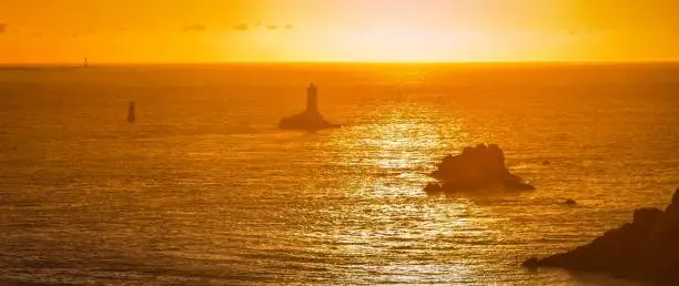 Photo of Lighthouse La Pointe du Raz in Brittany, France, Europe
