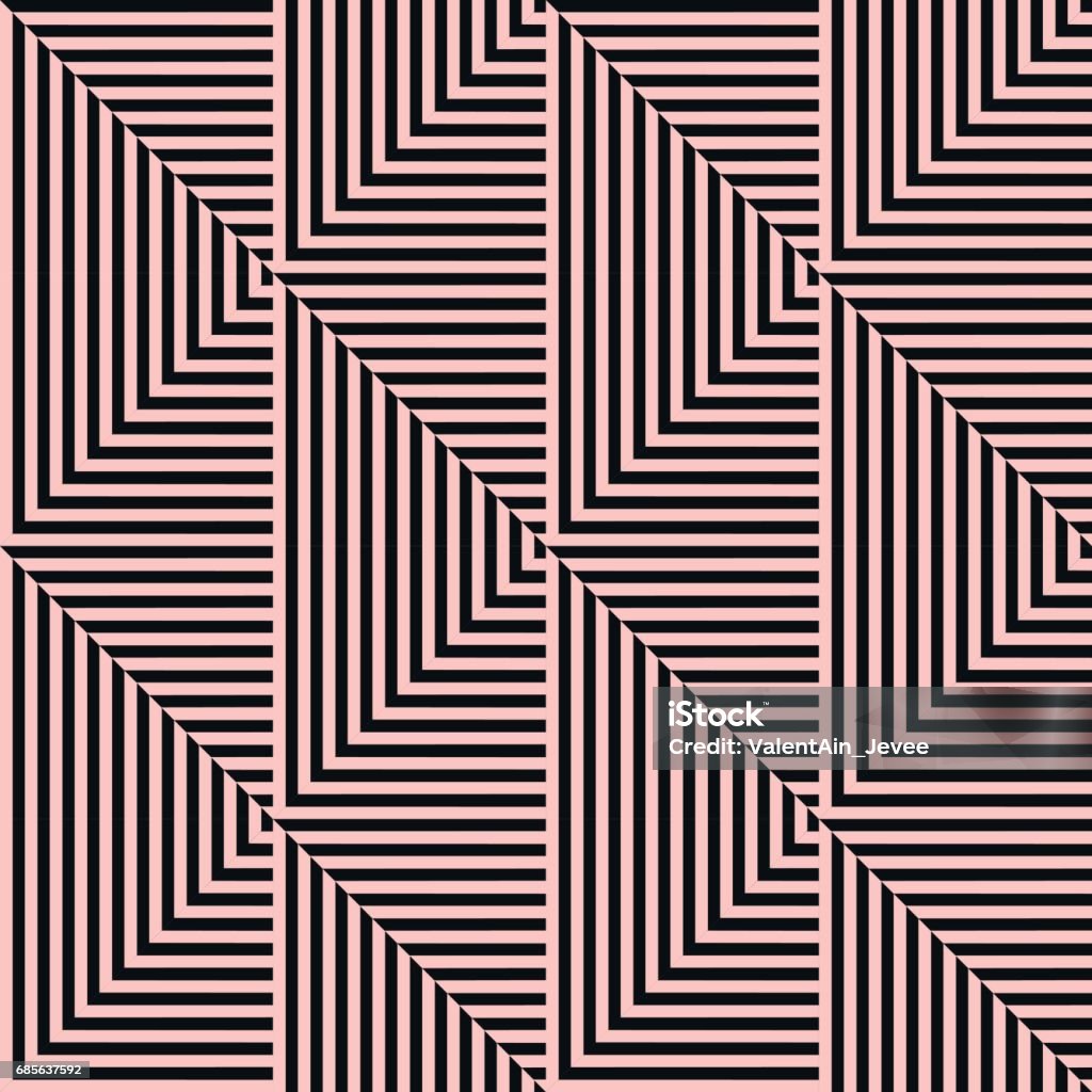 Nahtloser Vektor abstrakte Muster. symmetrische geometrische wiederholenden Hintergrund mit dekorativen Raute, Dreiecke. Simle Grafikdesign für Web-Hintergründe, Wallpaper, Verpackung, Oberfläche, Stoff - Lizenzfrei Abstrakt Vektorgrafik