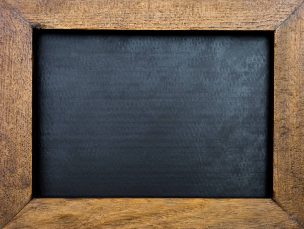 istock Vintage wooden frame on black background 685638966
