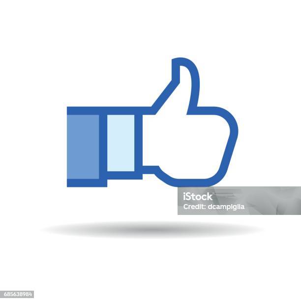 Social Like Icon Stock Illustration - Download Image Now - Social Media, Logo, Like Button