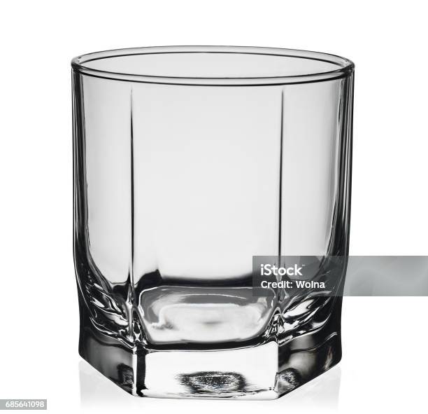 Empty Glass For Whiskey Isolated - Fotografias de stock e mais imagens de Bar - Local de entretenimento - Bar - Local de entretenimento, Bebida, Bebida Alcoólica