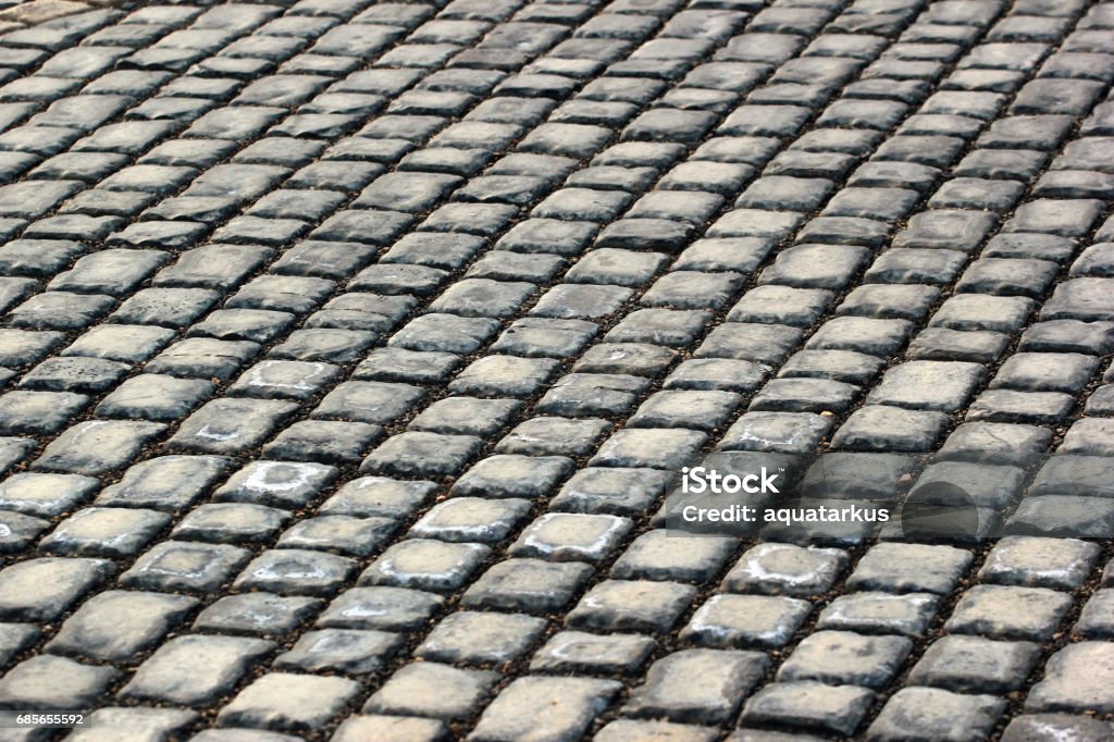 Cobblestone pavement Cobblestone pavement background Abstract Stock Photo