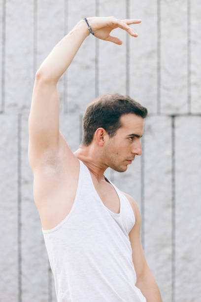 istock urban male dancer with muscle dancing alone 685668768