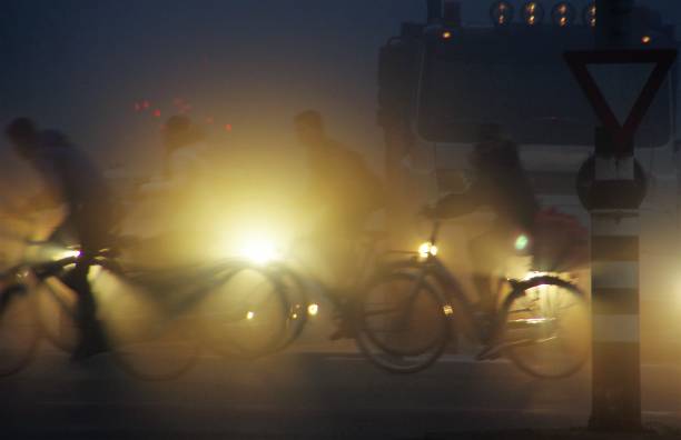 istock Crossing traffic in the mist 685685660